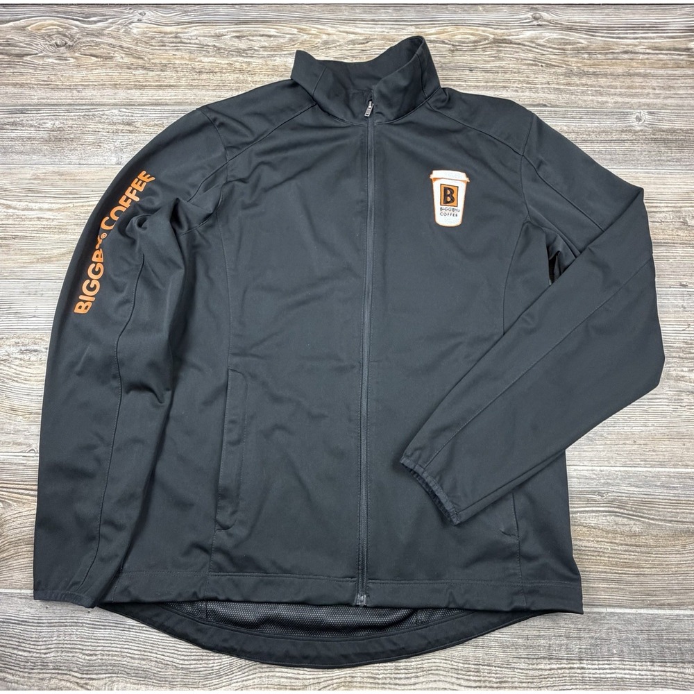 Biggby Coffee Softshell Jacket Men's Med Lightweight Port Authority